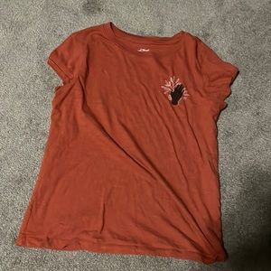 Orange tee shirt